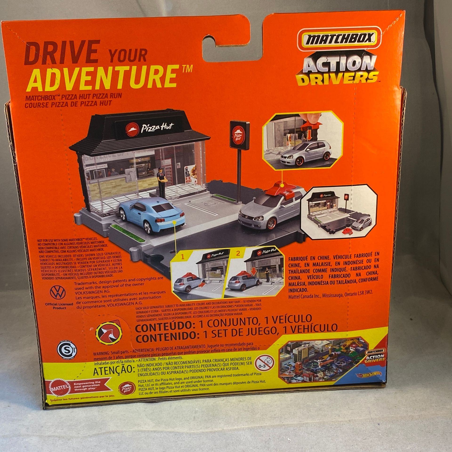 Matchbox Action Drivers Pizza Hut - Volkswagen Golf GTI