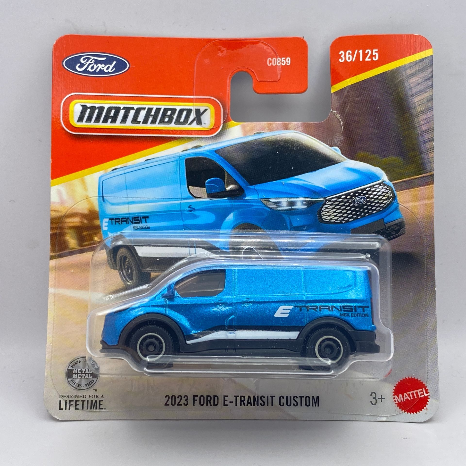 Matchbox 2023 Ford E-Transit Custom (bl) (A26)