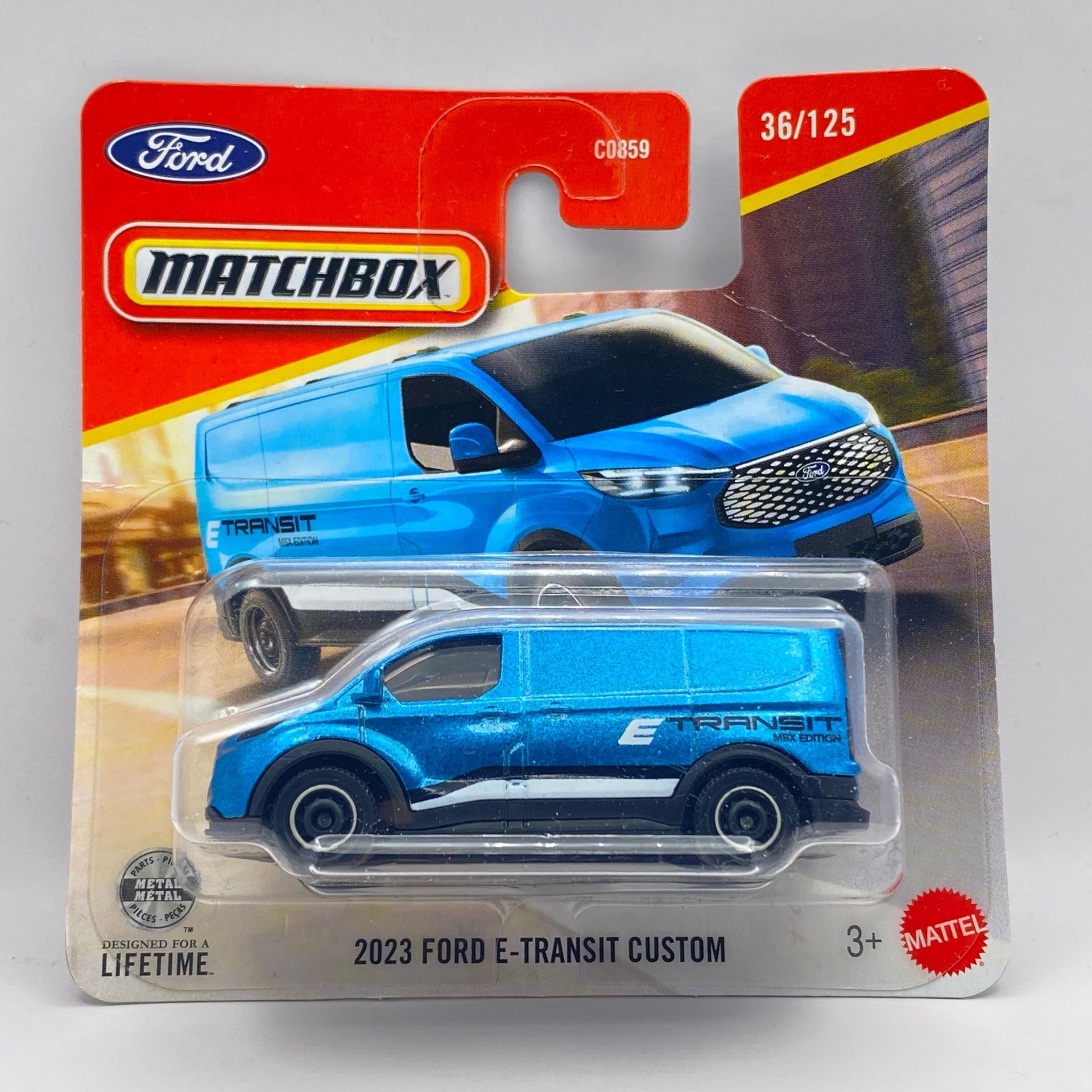 Matchbox 2023 Ford E-Transit Custom (bl) (M26b)
