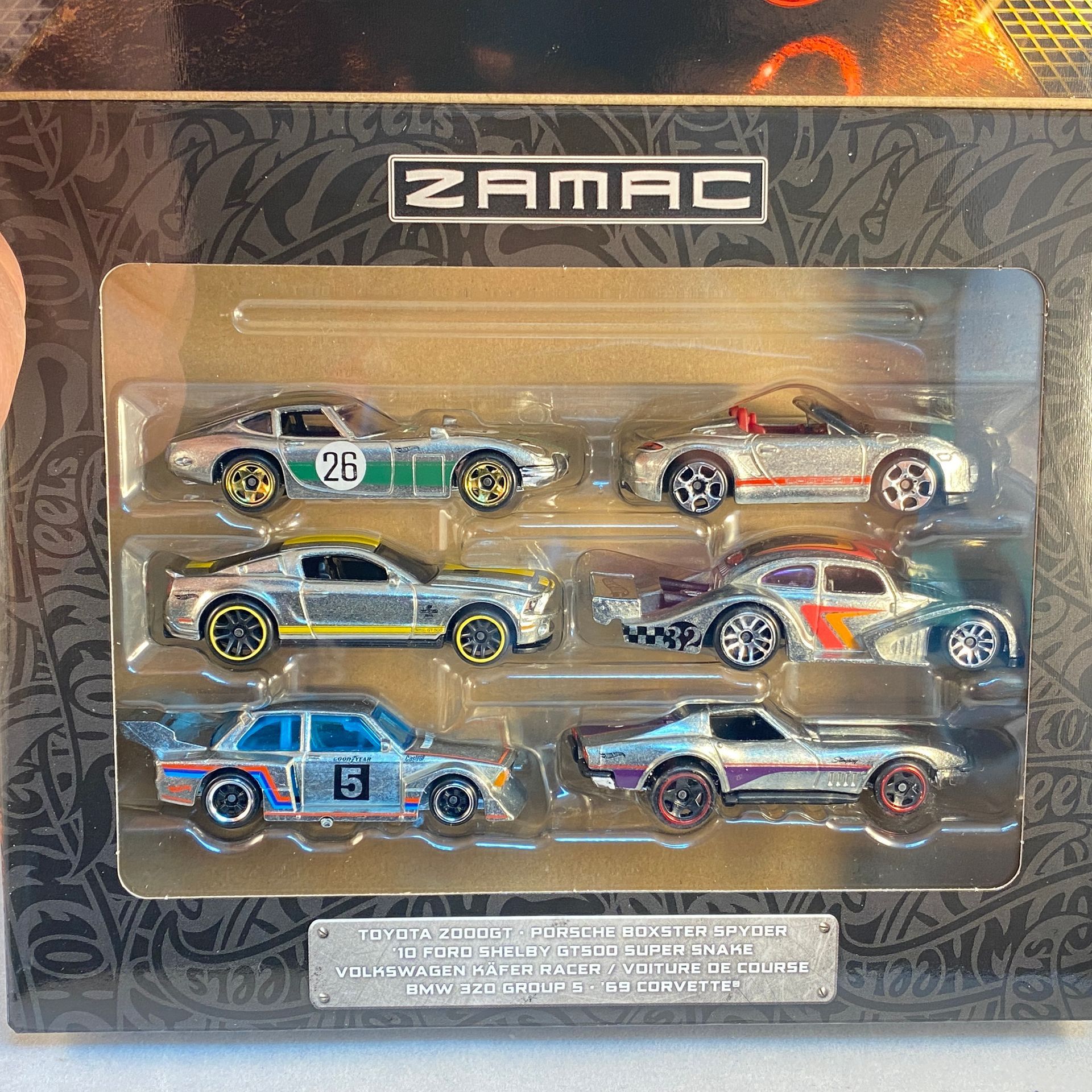 Hot Wheels Silver Series ZAMAC Multi 6 Pack