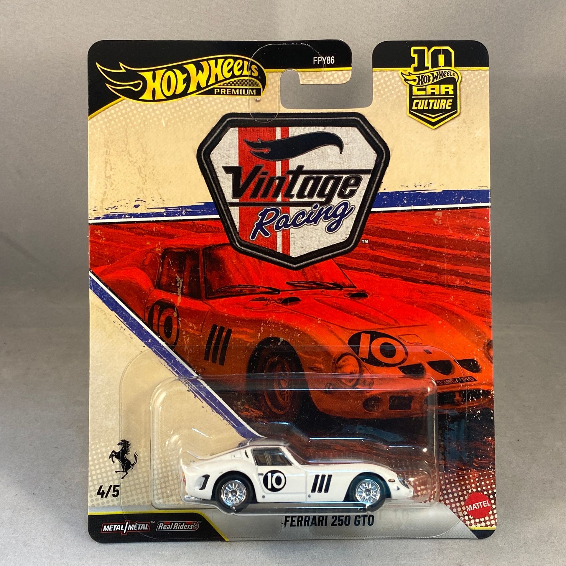 Hot Wheels Premium - Car Culture - Vintage Racing - Ferrari 250 GTO