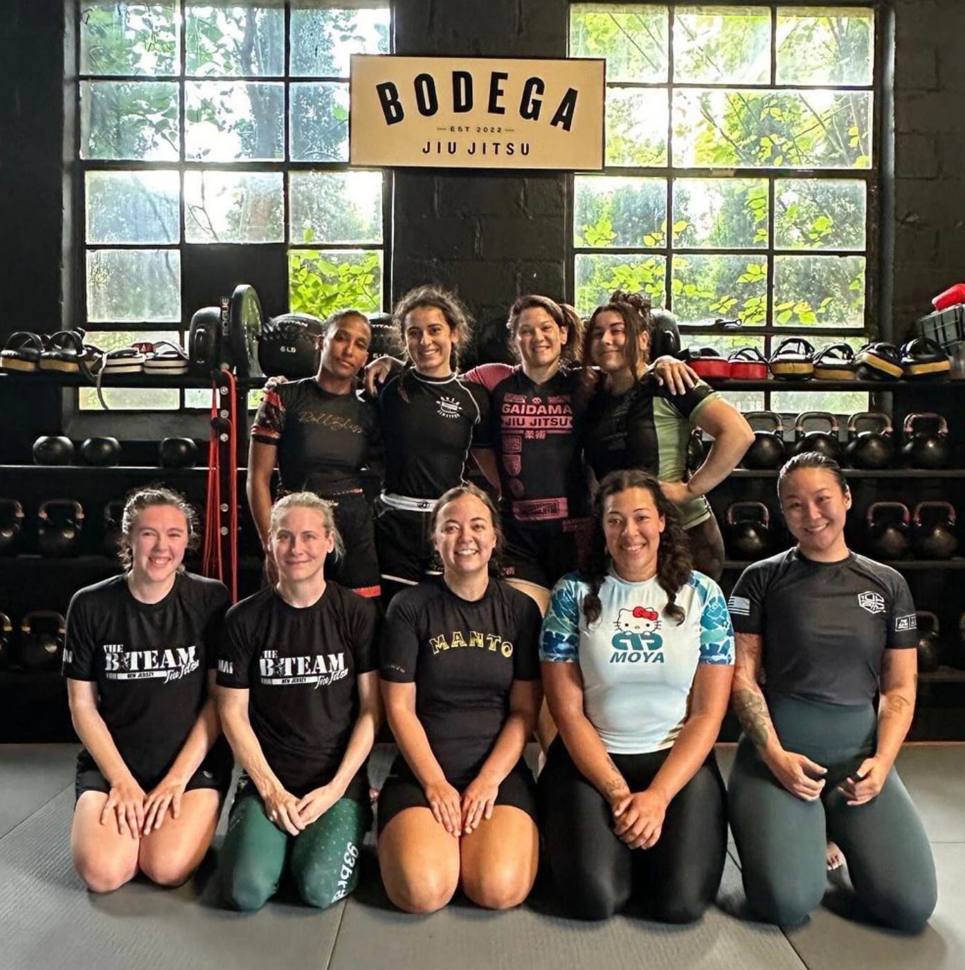 Adults practicing grappling techniques at Bodega Jiu-Jitsu in Maplewood, NJ for fitness, focus, and stress relief.