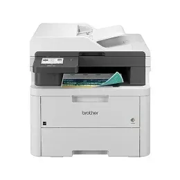 White Brother multifunction printer with paper tray and document feeder.