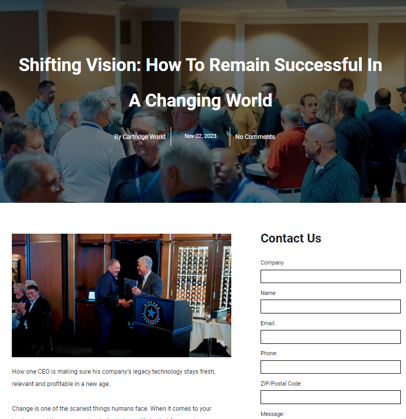Article header with title 