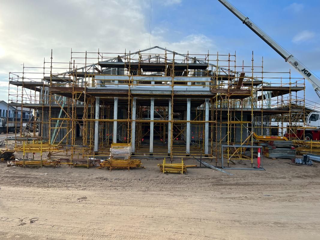 scaffolding used in building structure