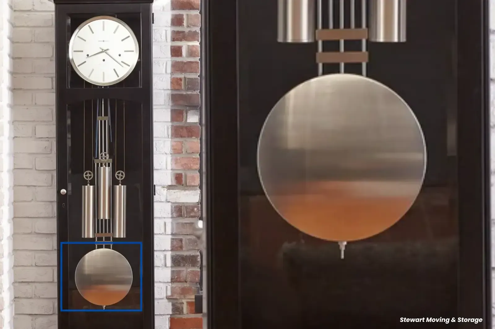 Moving a grandfather clock - Remove the Pendulum