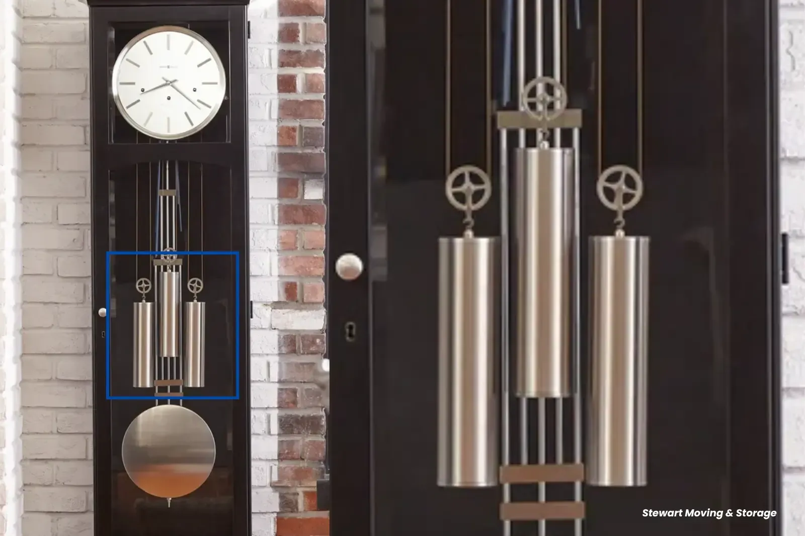 Remove the Weights from the Grandfather Clock