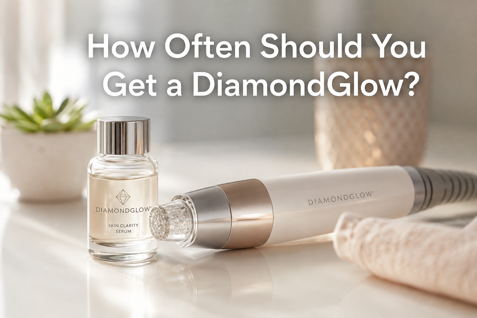 DiamondGlow facial applicator and serum, Miami Lakes skincare treatment
