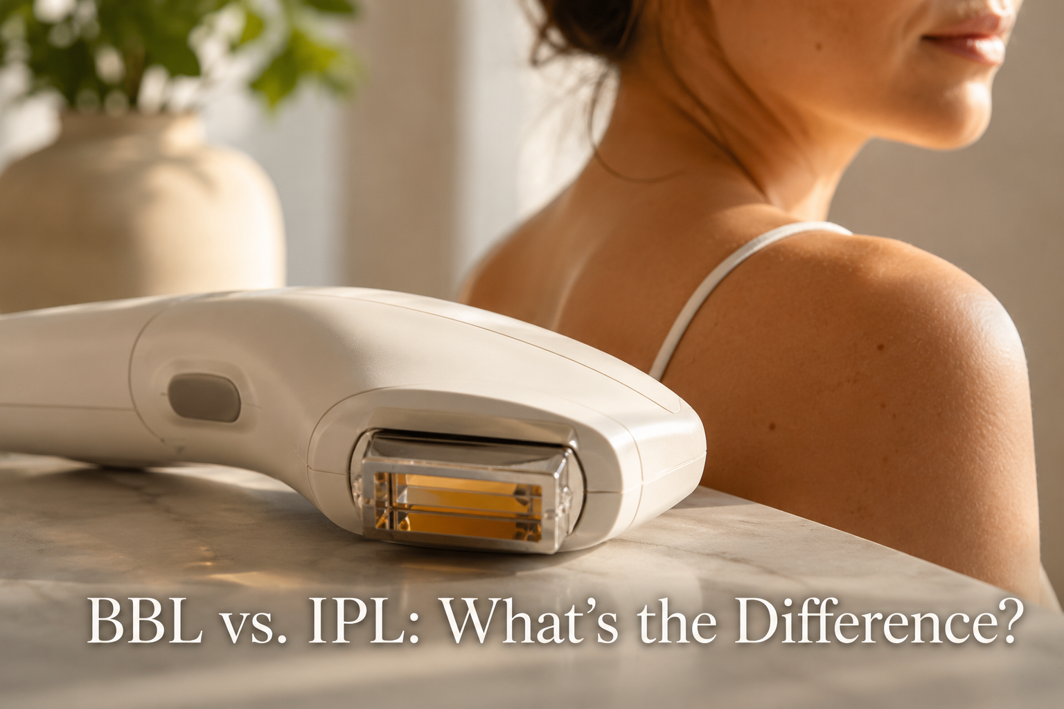 Sciton BBL device close-up representing BBL vs IPL skin treatment comparison
