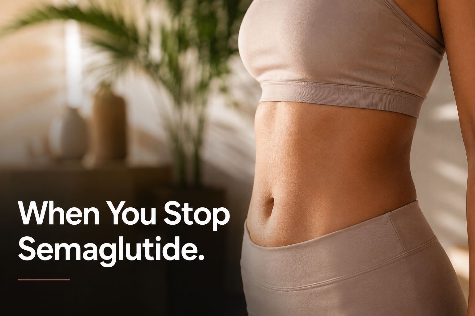 Close-up of woman's midsection illustrating medical weight loss article