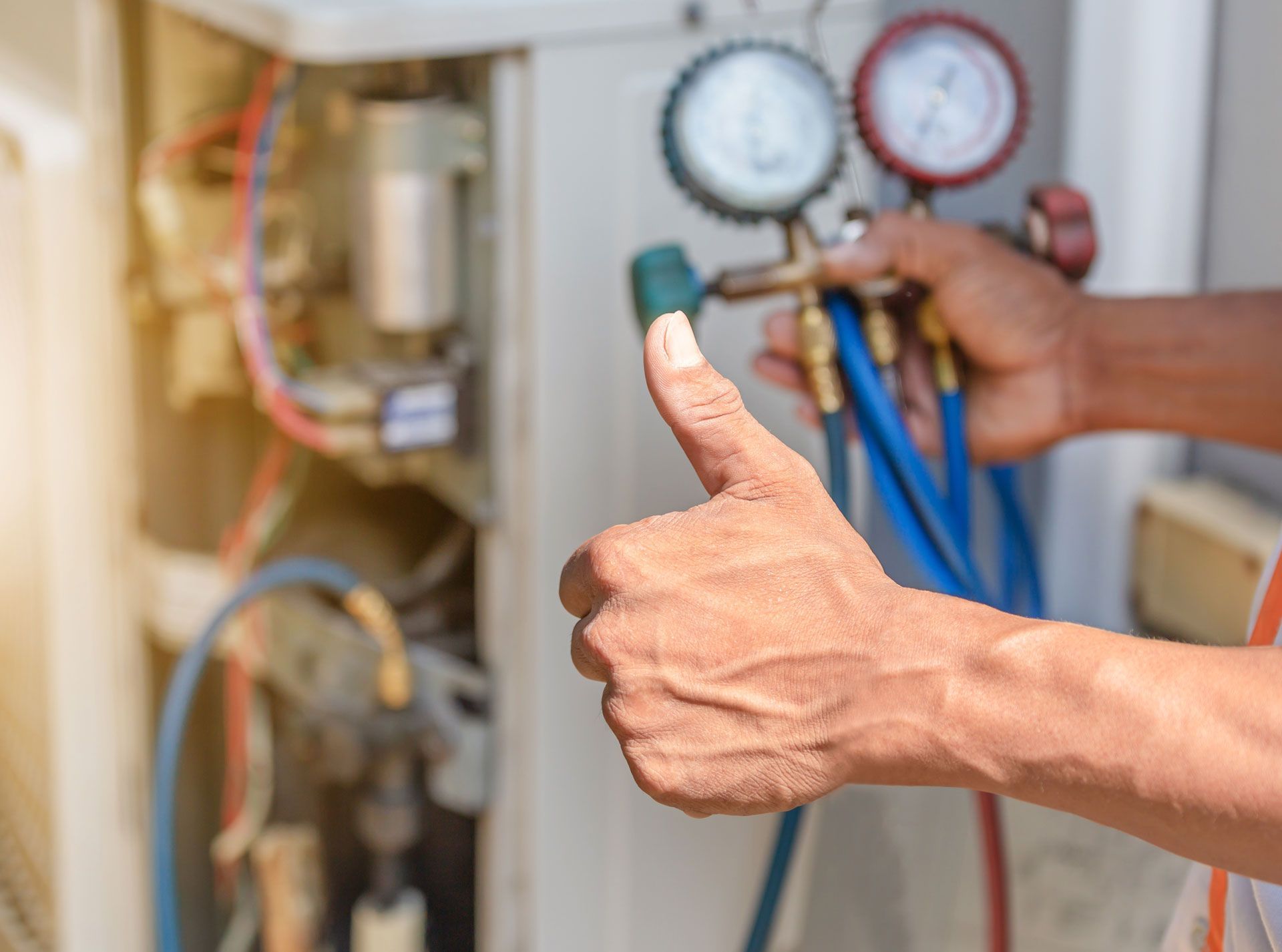 Air Conditioner Repair Thumbs Up — San Antonio, TX — Sub Zero Air Conditioning & Heating Air Conditioner Repair Thumbs Up — San Antonio, TX — Sub Zero Air Conditioning & Heating