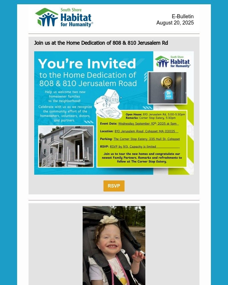 A south shore habitat for humanity newsletter for july 2021