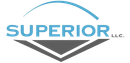 Superior LLC logo with blue text and a blue-gray chevron design