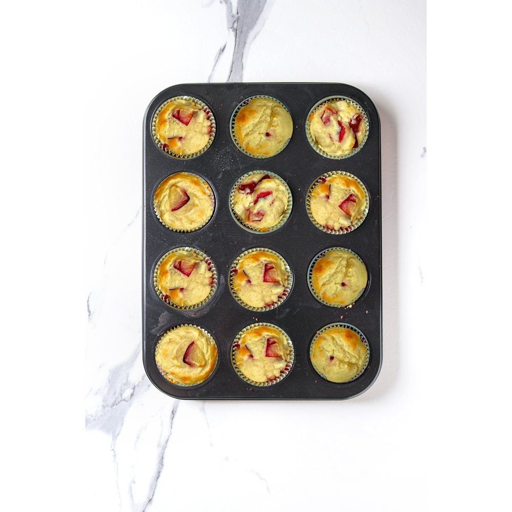 Pear and Plum Muffins