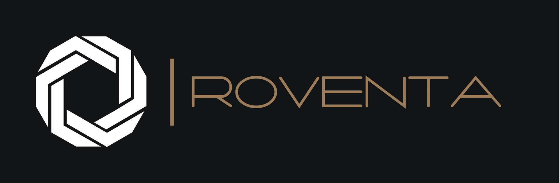 Rowenta logo in gold lettering on a white background