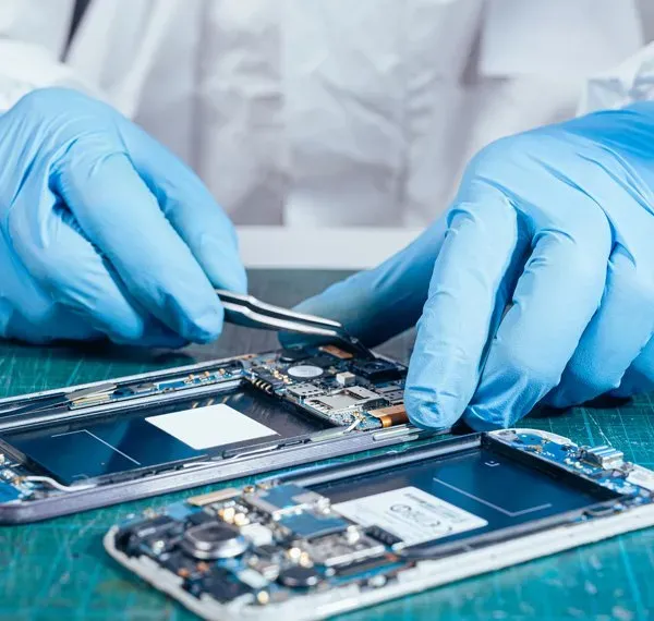 repairing internal parts of phone