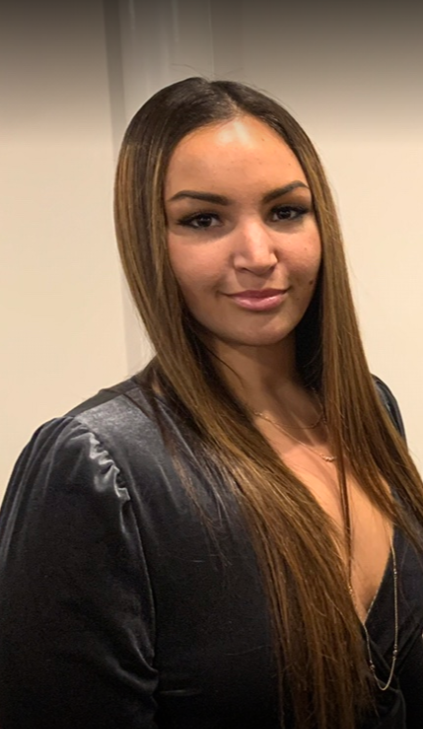long straight caramel brown hair
