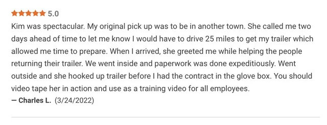 U-Haul review image