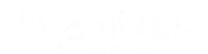 Logo: Text in white, difficult to read on white background.