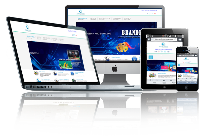 a website is displayed on a laptop , tablet , and phone .