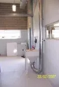 White Downdraft Table — Cardiff, NSW — Austedan Fabrications Pty Ltd