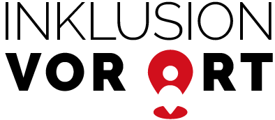 Hier befindet sich das Logo von Inklusion vor Ort.