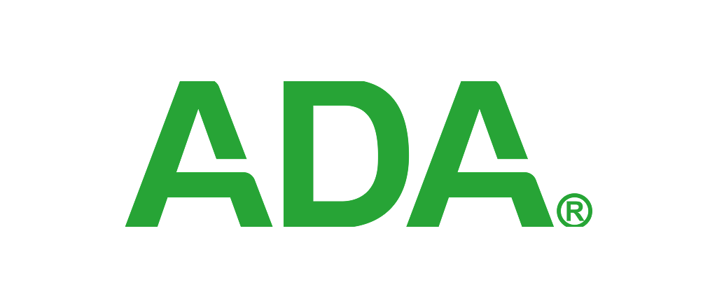 Green ADA logo with registered trademark symbol