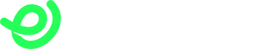 A lime-green graphic logo of a stylized, lowercase letter "e" that forms a loop.