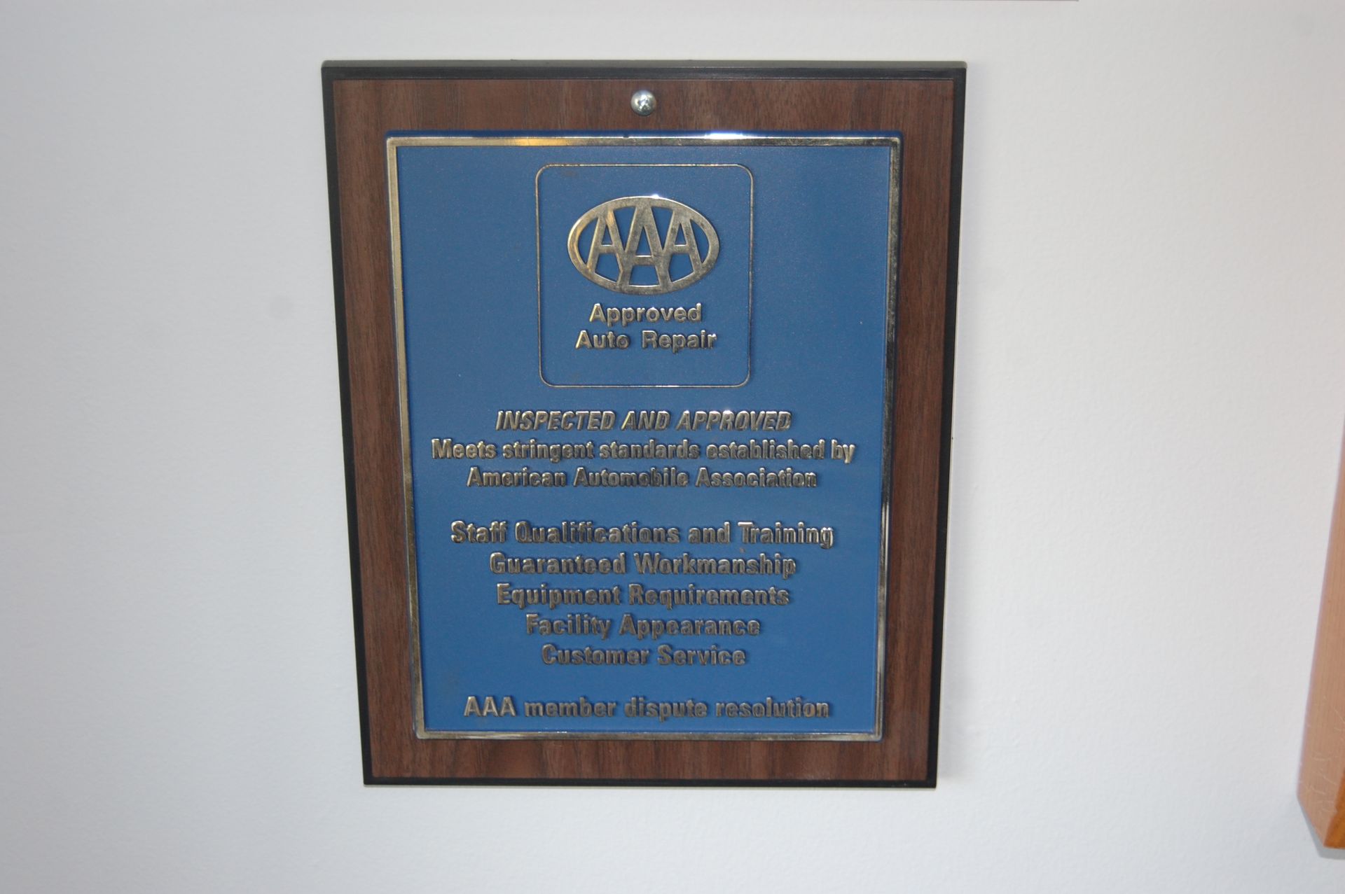 Certificate - Autotech Auto Center
