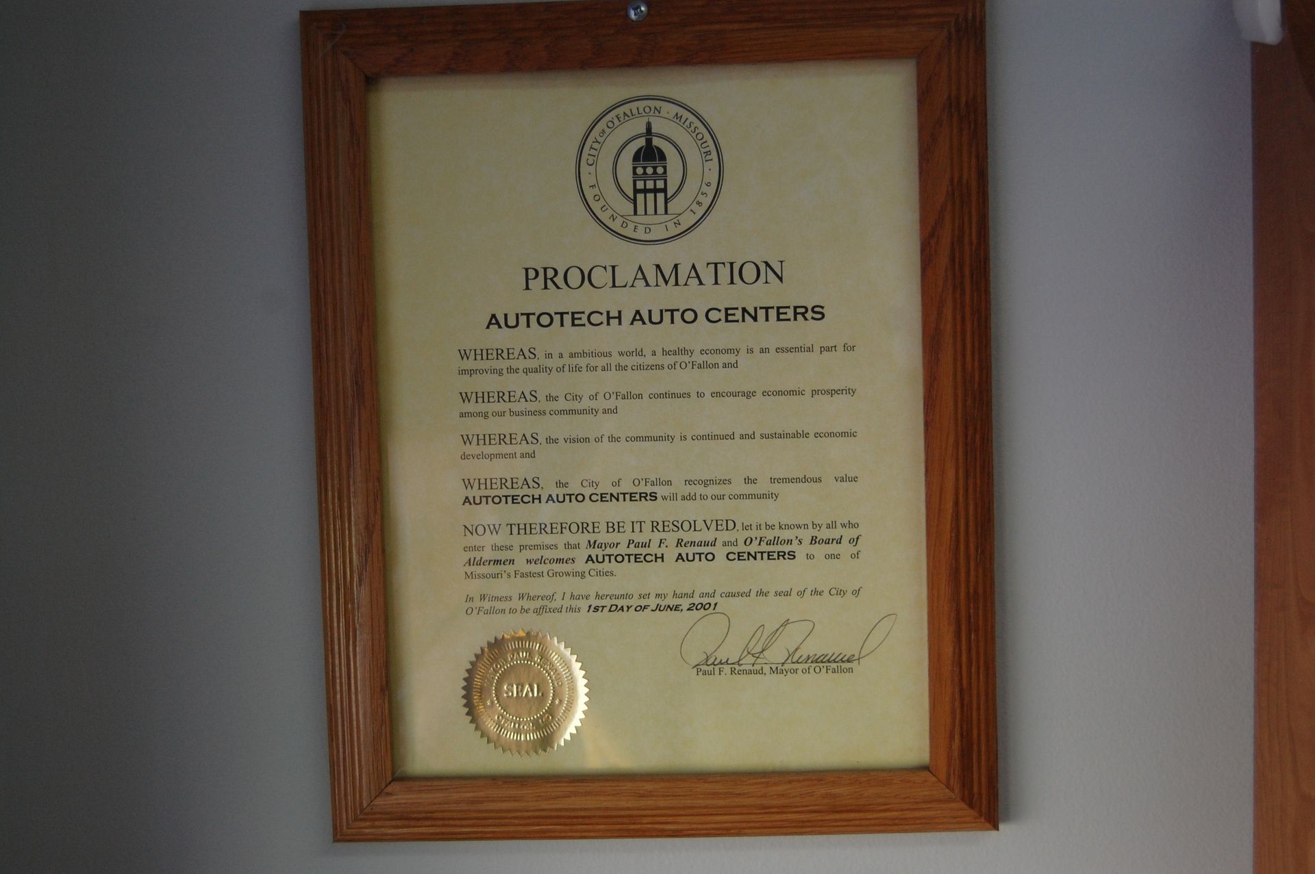 Proclamation - Autotech Auto Center