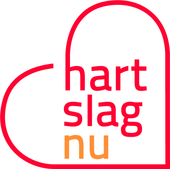 Rood hart omtrek met de tekst 