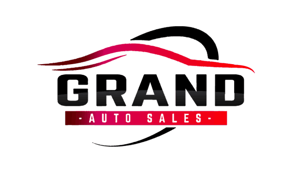 A logo for a car dealership called grand auto sales.