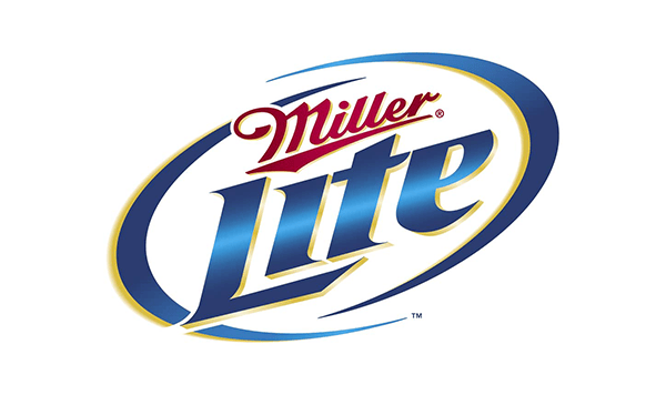 A miller lite logo on a white background
