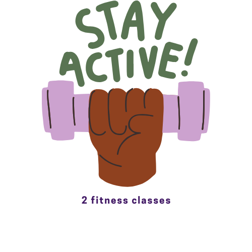 a dumbbell that says