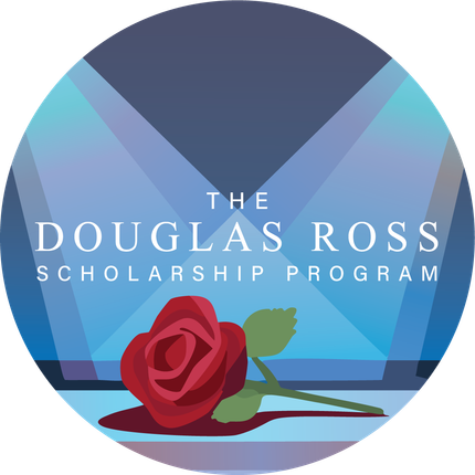 A logo for the revolution theatre donation program