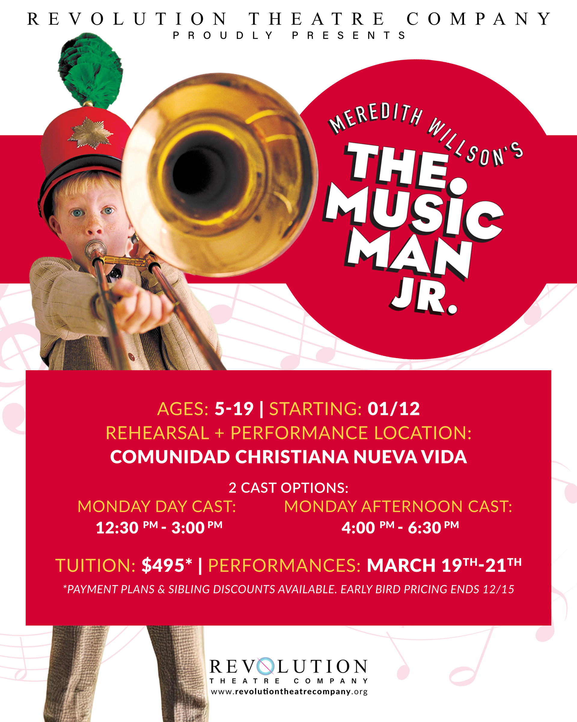 The Music Man Jr. flyer
