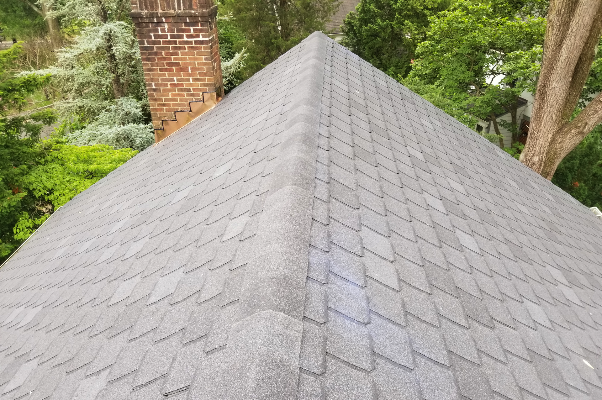 three tab shingle roof