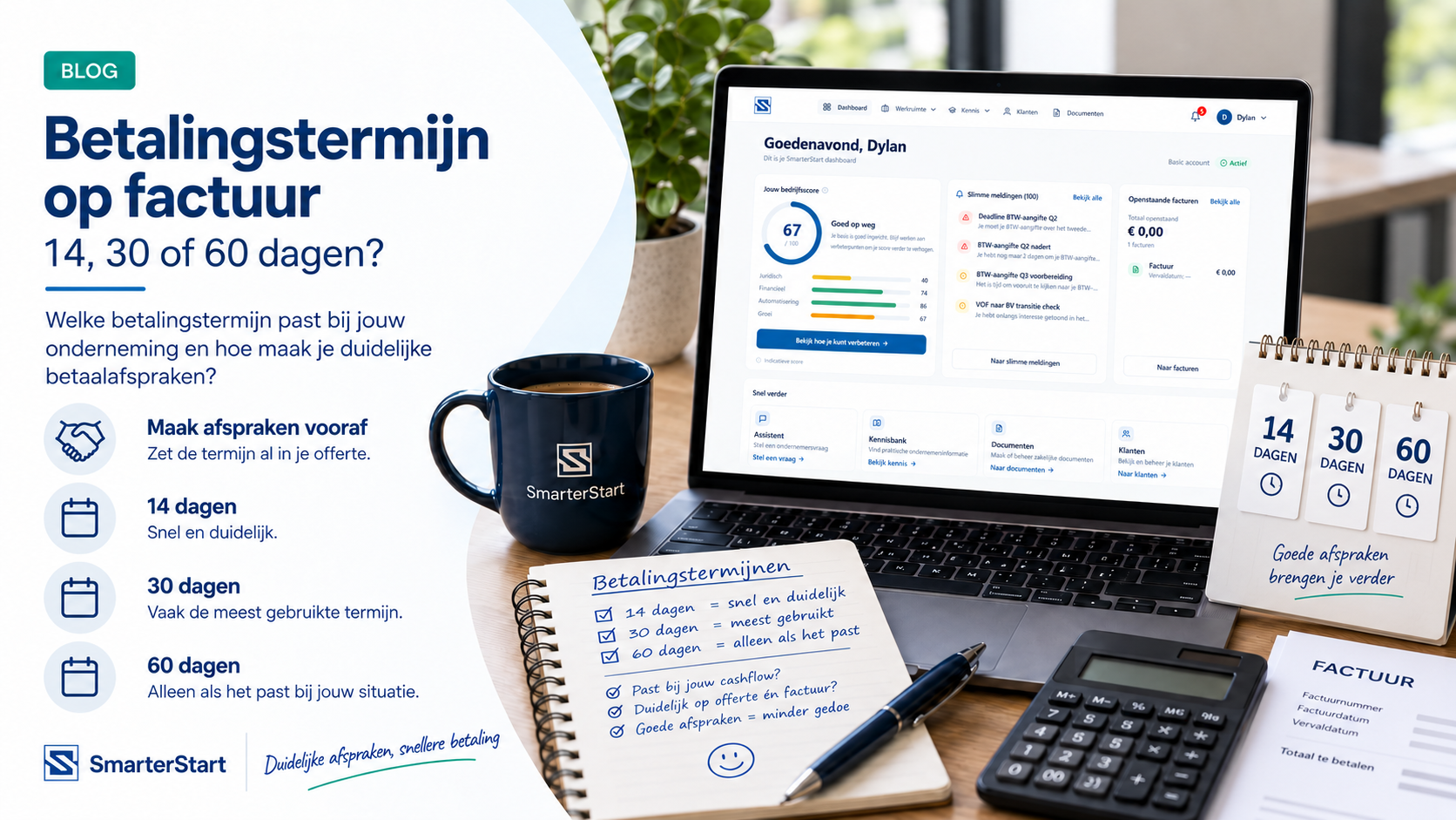 Welke betalingstermijn zet je op een factuur? Lees wat gebruikelijk is, welke wettelijke termijnen