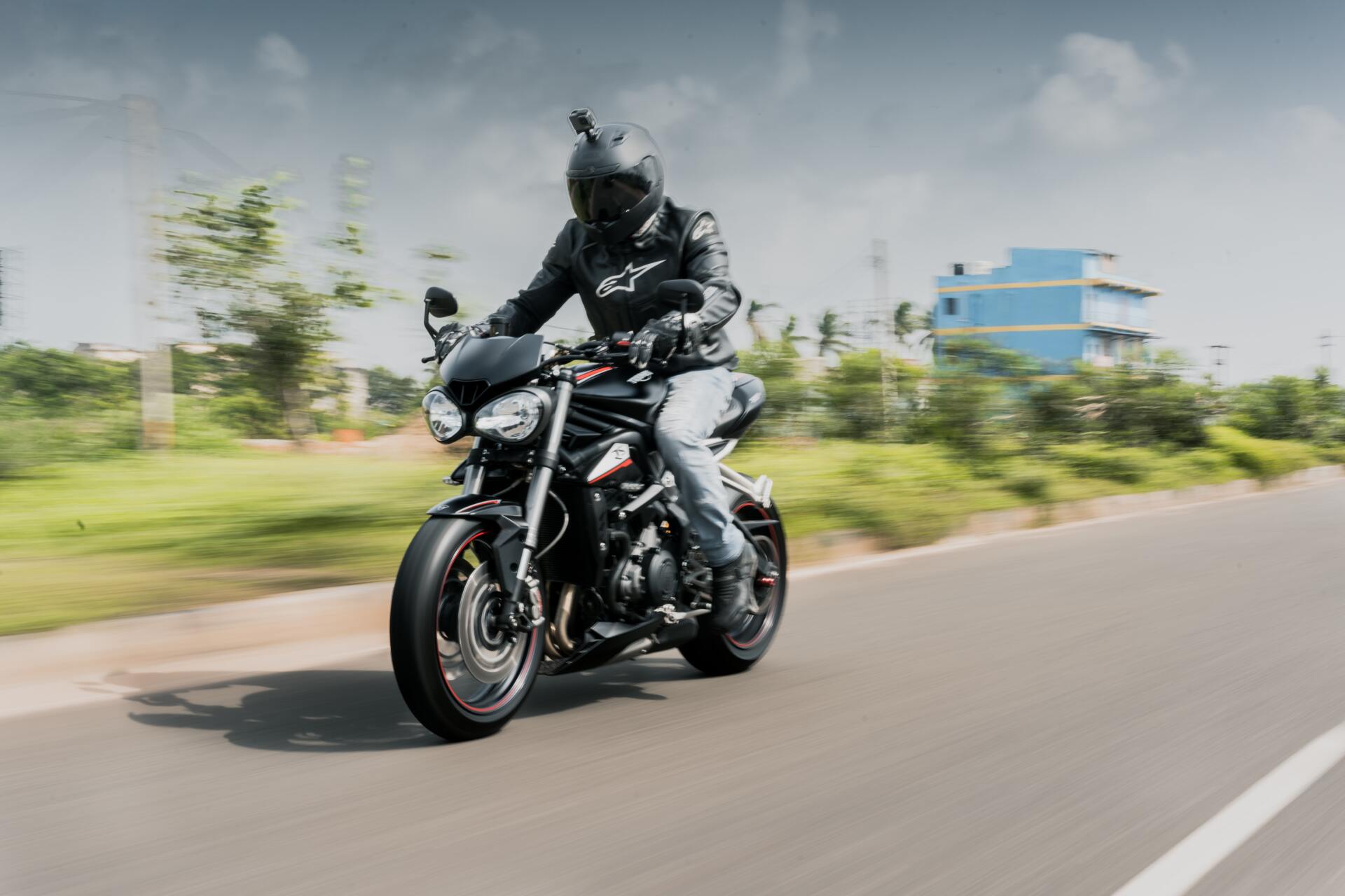 person riding on motorcycle