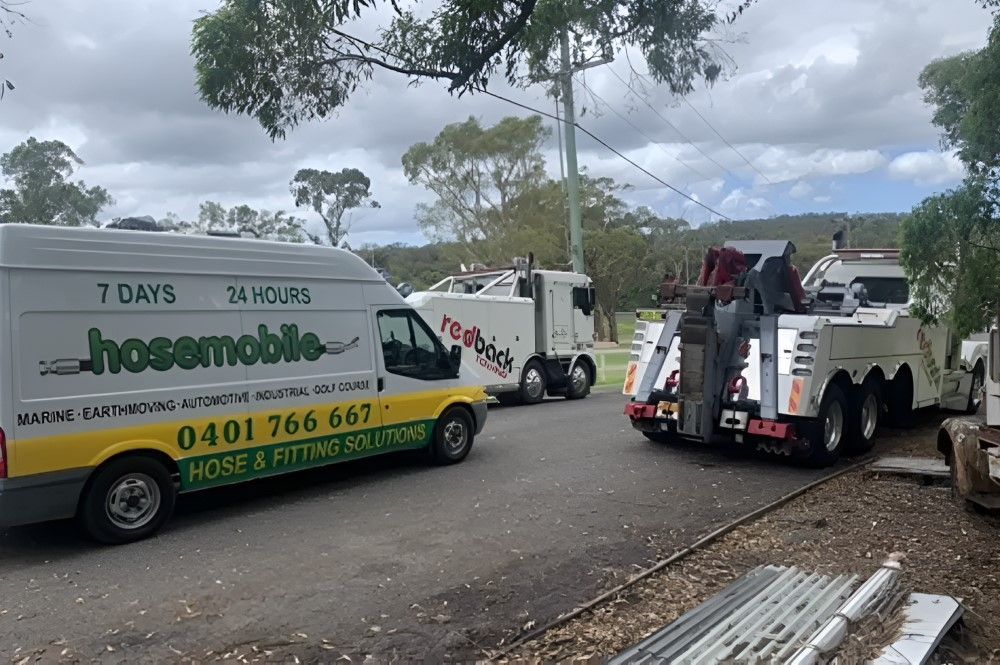 A White Van With The Word Hosemobile On It — Hosemobile In Kariong, NSW