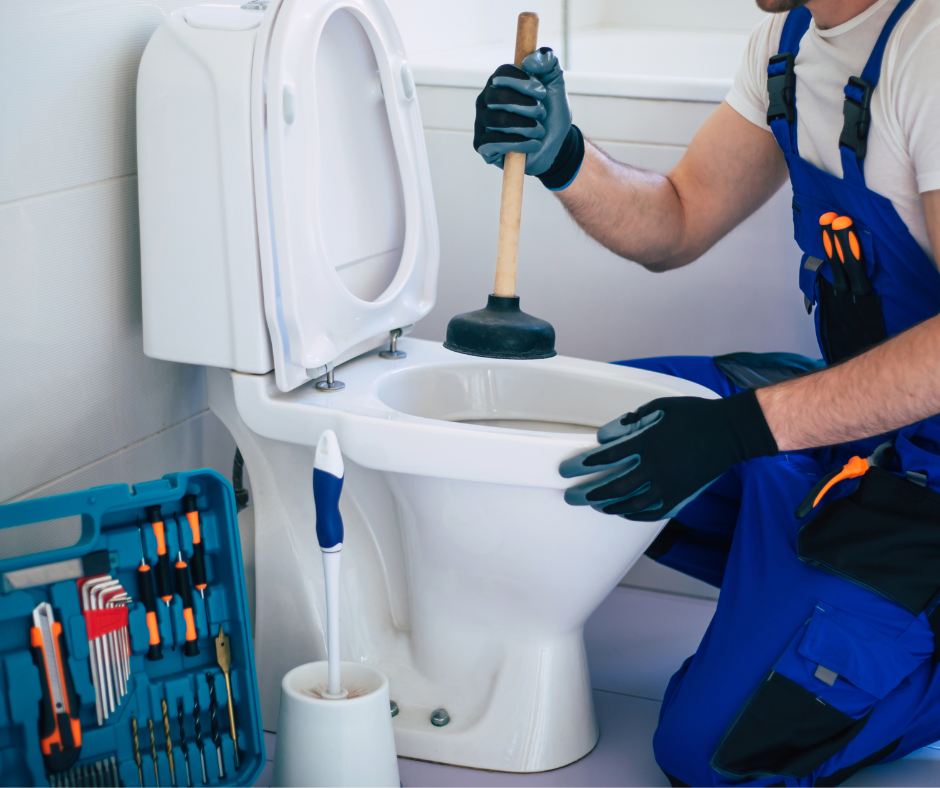 blocked toilet plumber