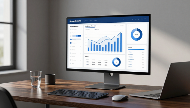 SEO data dashboard