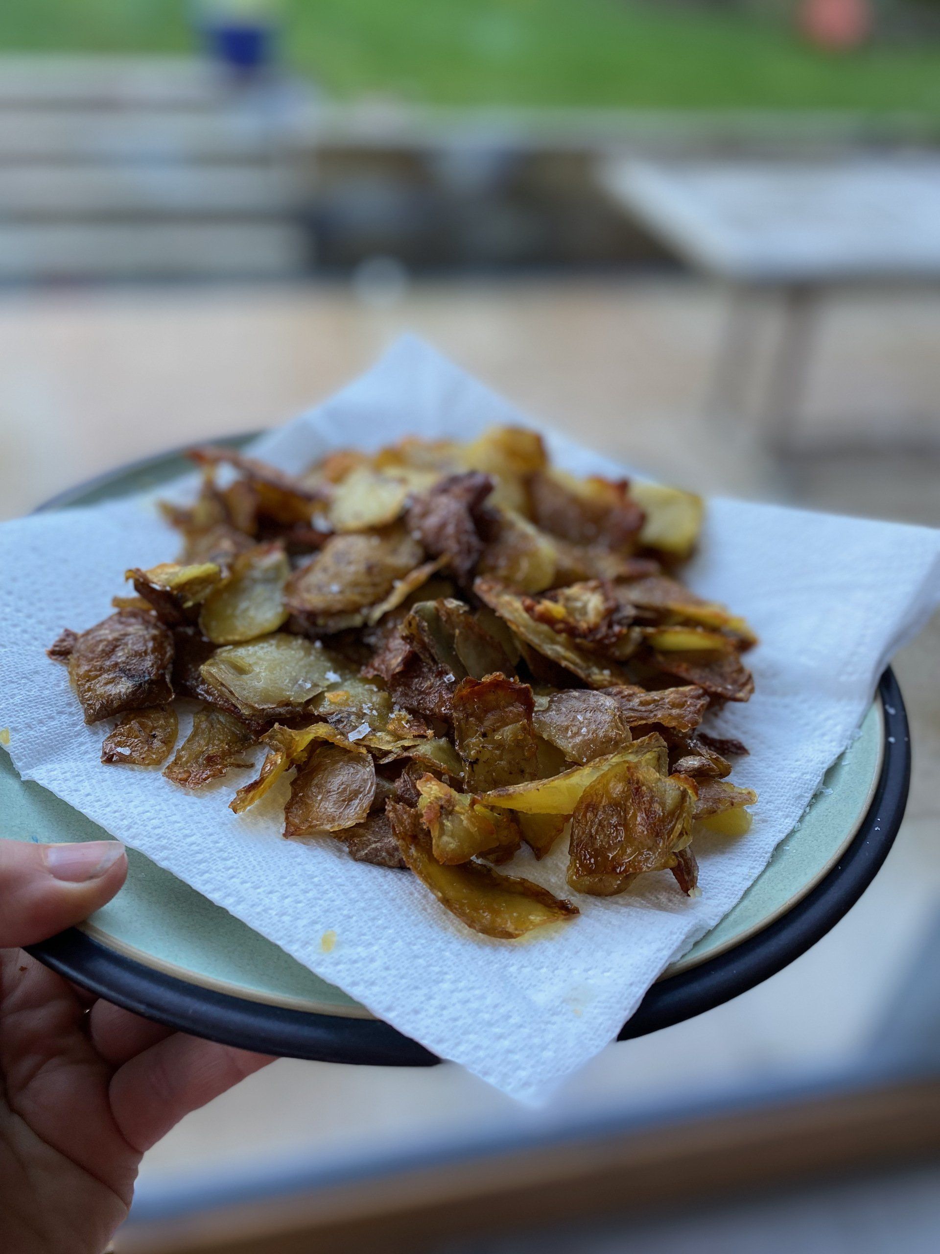 Crispy potato skins