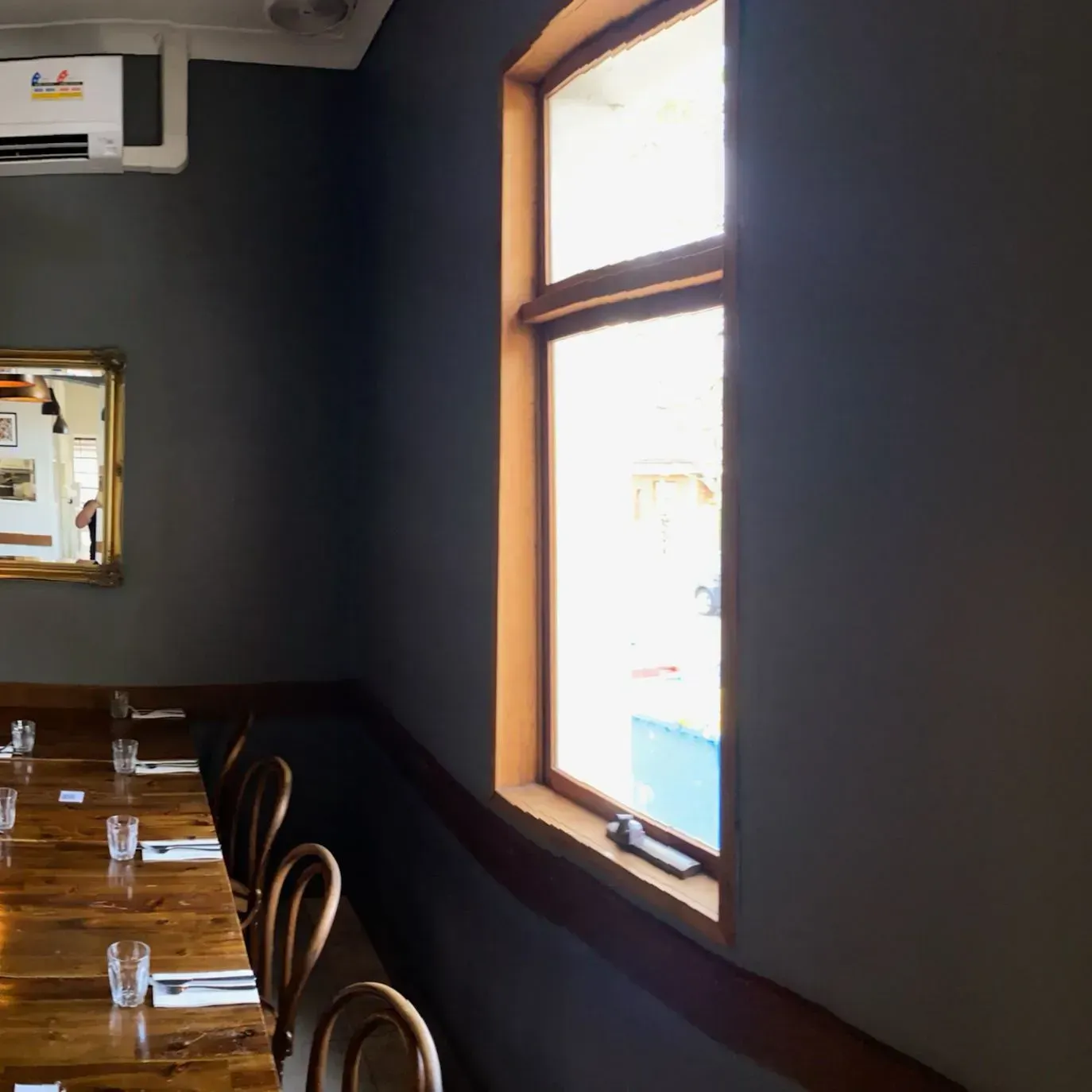 Dining room near window
