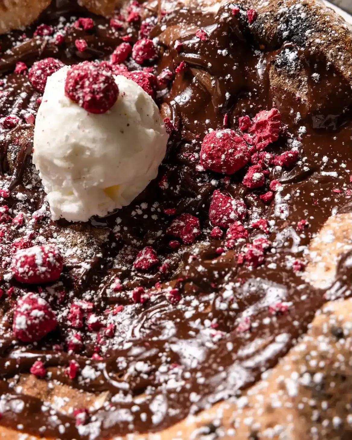 Nutella pizza catering at Il Caminetto