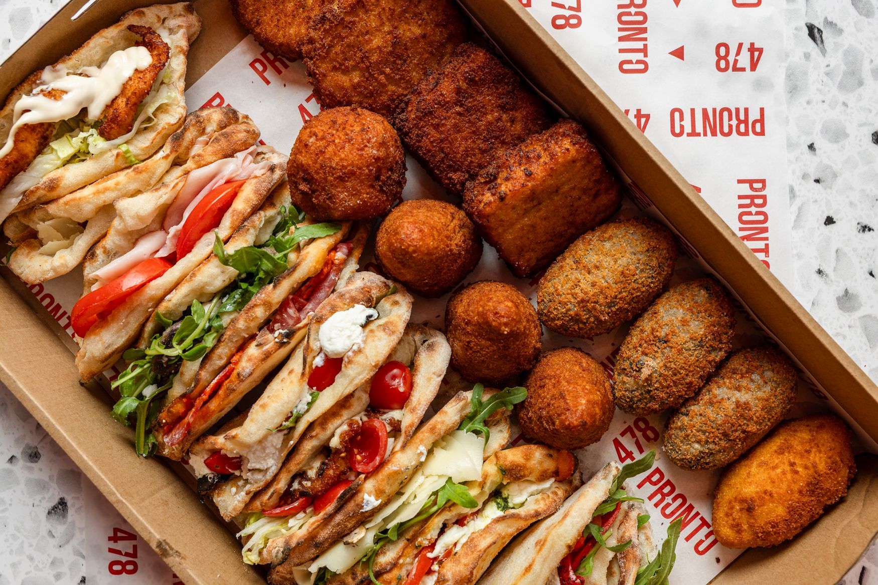 Sorrisi and arancini catering
