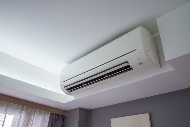 Wall-mounted White Air Conditioner — Enterprise Air That's Cool In Svensson Heights, QLD