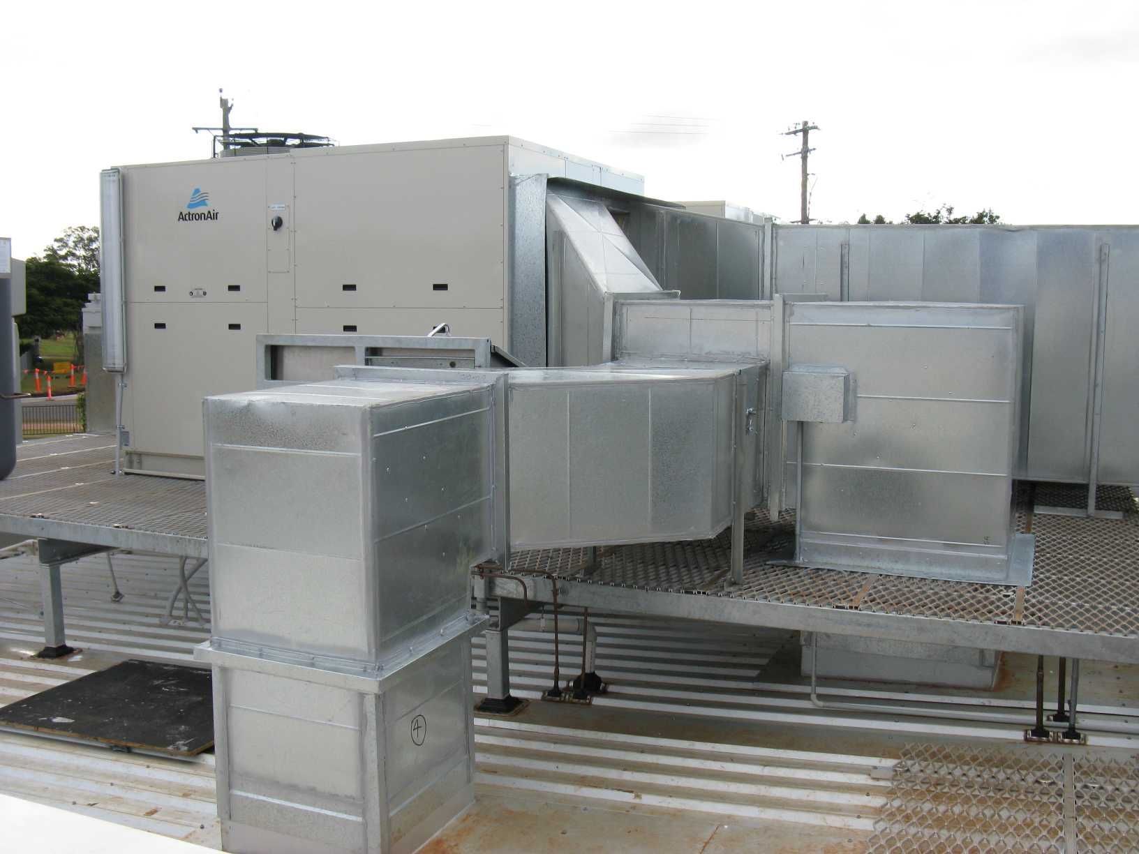 Industrial Rooftop HVAC Ducts and Equipment — Enterprise Air That's Cool In Burnett Heads, QLD