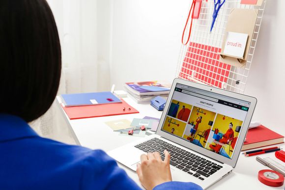 responsive website design on desktop screen