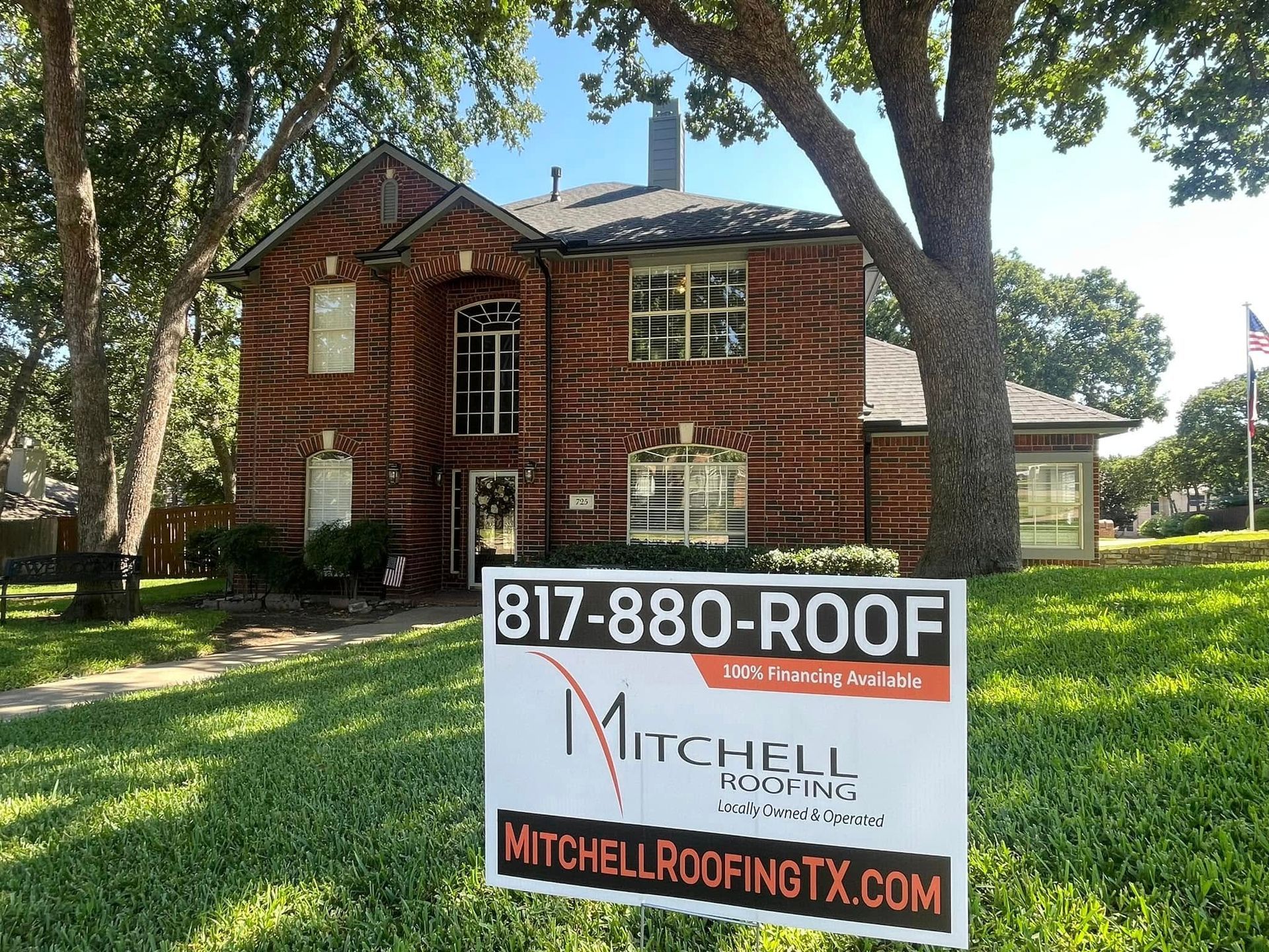Brick house with a 